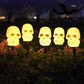 Halloween pompoen tuinpaal zonne-energie lamp