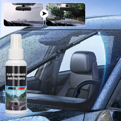 Waarom turen door een waas als één spray je zicht vrijhoudt? Deze watergedragen anti-condensspray werkt op voorruit, spiegels en ramen – veilig en streeploos.