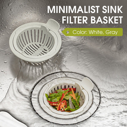 Minimalistische filterkorf voor gootsteen