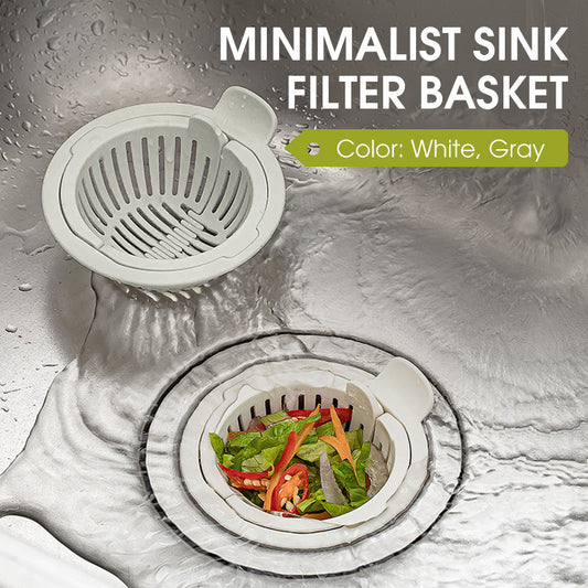 Minimalistische filterkorf voor gootsteen