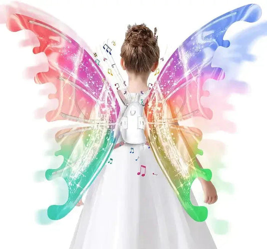 🧚‍♀️💫 50% KORTING! Alsof Tinkerbell zelf haar vleugels heeft uitgeleend! Deze elektrische feeënvleugels flapperen vanzelf, gloeien in het donker, en veranderen van kleur alsof er magie in de stof zit!