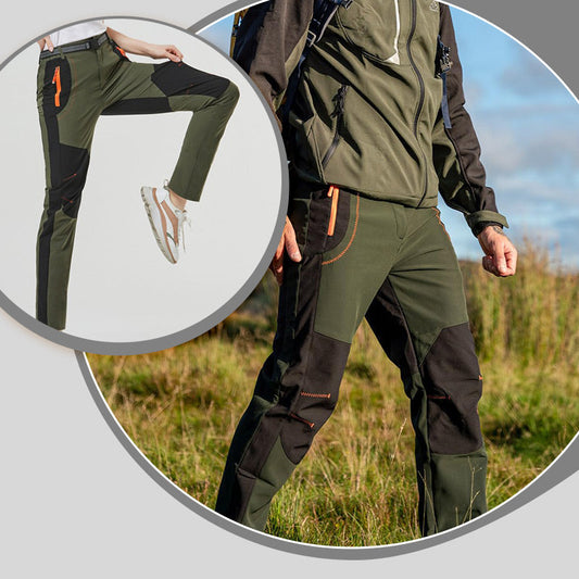 Winddichte, waterdichte, warme wandelbroek met elastische tailleband