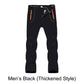 Winddichte, waterdichte, warme wandelbroek met elastische tailleband