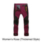 Winddichte, waterdichte, warme wandelbroek met elastische tailleband