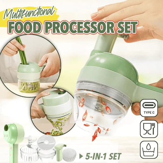 🍳🔪 70% KORTING! Nooit meer uren snijden en hakken! Deze draadloze 4-in-1 keukenmachine met 2 messen hakt, maalt en reinigt alles in seconden – licht, compact en vaatwasserbestendig!