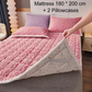 🛏️🔥 50% KORTING! Nooit meer koude nachten of verschoven dekbedden! Deze jacquard warme matras & kussenslopen met 3D quilting en antislip houden je warm en op hun plek – heerlijk zacht!