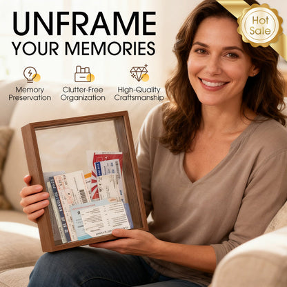 Houten ticket-schaduwbox voor in huis