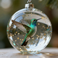 Nature's Vogel Ornament in Glaslook Bolvorm