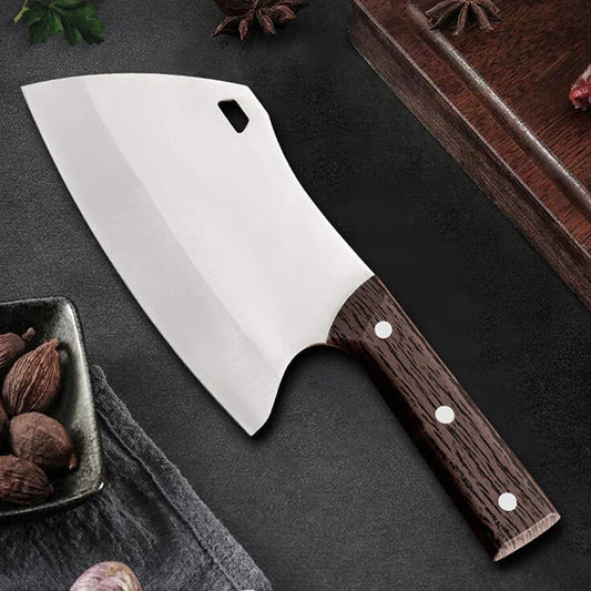 💥🥩 Van knapperige groenten tot taai vlees – dit mini hakmes snijdt erdoorheen alsof het papier is. Naadloos, roestvrij en loeischerp. 50% KORTING!