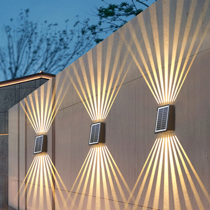 💡 Waarom zou je nog betalen voor buitenverlichting? Deze solar wall light laadt overdag op en verlicht je pad de hele nacht – zonder draden, zonder gedoe.