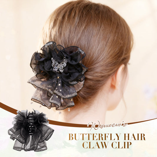 Ruches Organza Vlinder Haarclip