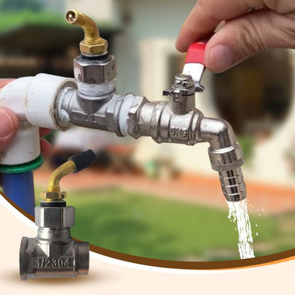 ❄️ Waarom je buitenkraan laten bevriezen als één ventiel het voorkomt? Deze RVS vorstbeveiliging pompt water terug en beschermt je leidingen tegen elke vorstperiode.