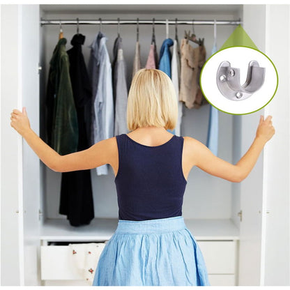 🧷👕 50% KORTING! Nooit meer doorhangende of roestende kledingroedes! Deze verdikte RVS open flenssteun zet je roede muurvast – geen roest, geen vervorming. 4 maten, klaar voor elke kast!