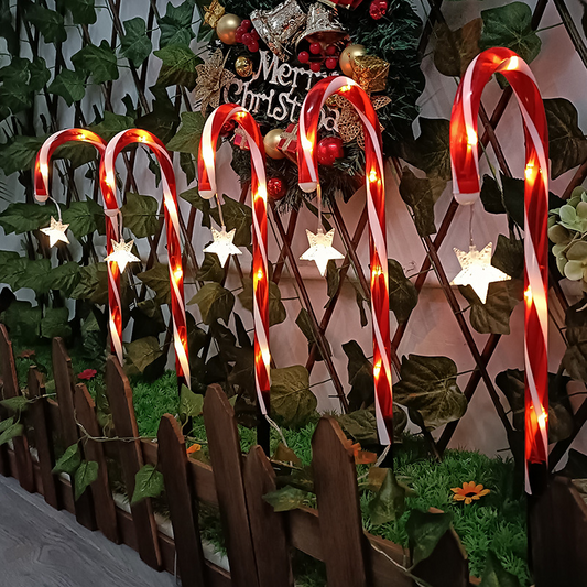 Kerstmis Outdoor Solar Candy Cane Lights