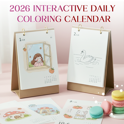 2026 Interactieve dagelijkse kleurkalender