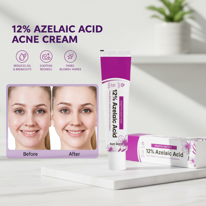 ⏰🔥 BLACK FRIDAY 50% KORTING! 12% Azelaïnezuur crème die puistjes in dagen wegvaagt – verzacht roodheid, hydrateert, en is zacht genoeg voor de gevoeligste huid!