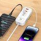 🎄⚡ ALTIJD 50% KORTING! Dit 66W Europese snellaadstopcontact met 2 PD + 2 USB en ingebouwde Type-C kabel laadt 4 apparaten tegelijk – nooit meer te weinig stopcontacten of losse kabels, veilig en compact!