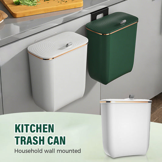 🗑️✨ 50% KORTING! Stop met het bukken naar die stinkende prullenbak onder de gootsteen! Dit hangende afvalbakje met tweeweg klapdeksel klemt aan je kastje of muur, is luchtdicht, en maakt van je keuken een frisse, opgeruimde oase!