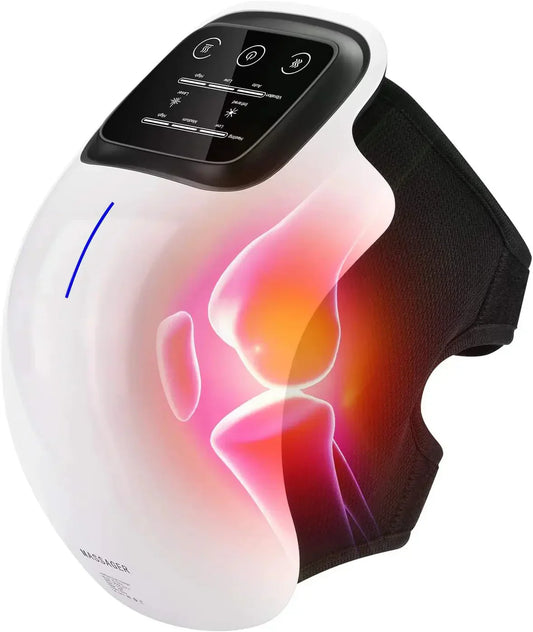 Draadloos apparaat voor pijnverlichting bij artritis in het kniegewricht Elektrisch, slim fysiotherapieapparaat Warmtekompres Kniemassageapparaat met verwarmingsfunctie