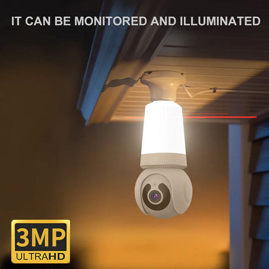 Slimme wifi-beveiligingscamera met licht
