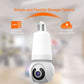 Slimme wifi-beveiligingscamera met licht