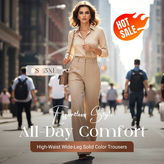 🌟👖LAATSTE DAG AANBIEDING - 60% KORTING✨️ Stijlvolle damesbroek met hoge taille