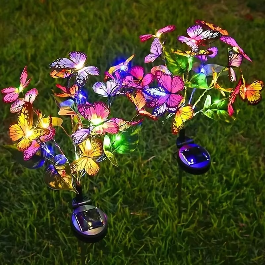 Solar tuinlampen met vlindermotief