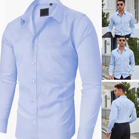 Effen shirt met lange mouwen