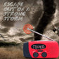 🚨📻 50% KORTING! Nooit meer zonder stroom, licht of weerwaarschuwingen bij een storm – deze draagbare noodradio op zonne-energie is radio, powerbank én zaklamp in één. Handzwengel, USB & zonne-energie!