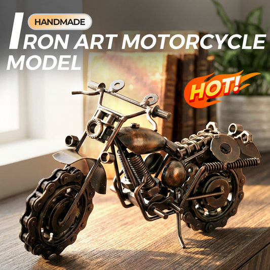 Handgemaakt ijzeren kunstwerk motorfietsmodel