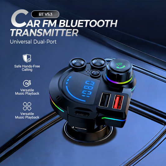 ⚡🚘 Eén keer insteken en je auto heeft Bluetooth, handsfree én twee snelladers. 2026 FM-zender – introductieprijs 50% KORTING! 💥🎁
