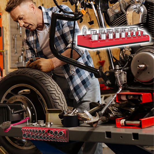 🔧 NU 50% KORTING! 🧲 Magnetische dopsleutelhouder – Kleurgecodeerd, ruimtebesparend en houdt gereedschap veilig op zijn plaats 📦