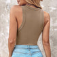 Geribbelde tanktop voor dames met plankbeha