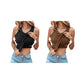 Geribbelde tanktop voor dames met plankbeha