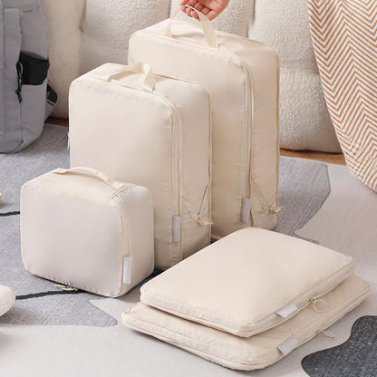 🧳✨ 50% KORTING! Alsof je 40% extra koffer uit het niets tovert! Deze 6 compressie cubes persen lucht eruit, houden kleding kreukvrij en alles georganiseerd – nooit meer graaien naar sokken.
