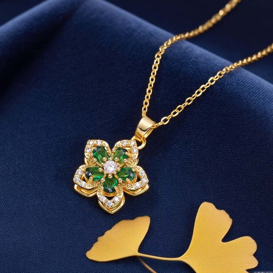 Romantische bloesem hanger ketting voor dames