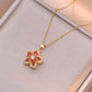 Romantische bloesem hanger ketting voor dames