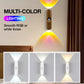 Slim LED-nachtlampje met bewegingssensor – dimbare RGB-kleurveranderende wandlamp – USB-oplaadbaar – gradiënt – magnetisch en plakbaar – sfeerverlichting voor slaapkamer, gang en entree – interieurdecoratie accessoires