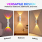 Slim LED-nachtlampje met bewegingssensor – dimbare RGB-kleurveranderende wandlamp – USB-oplaadbaar – gradiënt – magnetisch en plakbaar – sfeerverlichting voor slaapkamer, gang en entree – interieurdecoratie accessoires