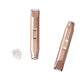 ✨🪒Electric Shaver and Razor Rechargeable 2-in-1 Body and Facial Epilator, Dual Heads for Painless Trimming of Pubic Hair, Face, Underarms and Legs, IPX7 Waterproof