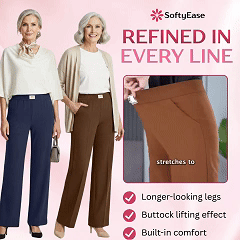 Perfect vallende stretchbroek met hoge taille