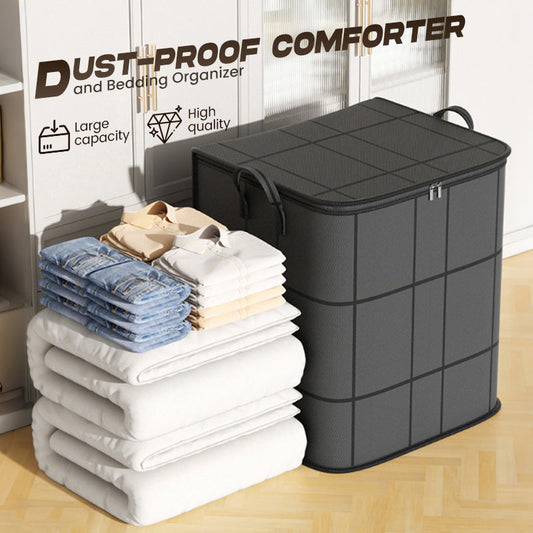 🧺💥 50% KORTING! Stop met het proppen van je dekbed in een kapotte vuilniszak! Deze gigantische stofhoes met rits en stevige handvatten slikt je hele winteruitzet, beschermt tegen stof, en overleeft elke verhuizing!