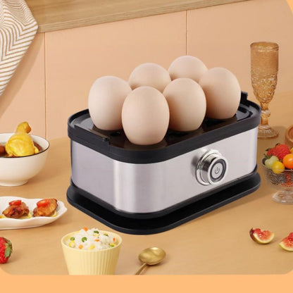 Multifunctionele eierstomer – 200W, 220V, transparant deksel, stoomtechnologie, voor eieren, groente en dumplings, RVS basis, automatische uitschakeling.