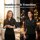 Elegante wikkelblouse met V-hals en versieringen voor dames