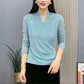 Elegante wikkelblouse met V-hals en versieringen voor dames