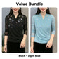 Elegante wikkelblouse met V-hals en versieringen voor dames