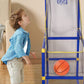 ⛹️🏀 50% KORTING! Arcadeplezier in je eigen huis! Met 4 ballen, een automatische terugrol en een veilig frame – deze indoor basketbalset is het perfecte cadeau voor elke kleine sportfanaat!