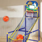 ⛹️🏀 50% KORTING! Arcadeplezier in je eigen huis! Met 4 ballen, een automatische terugrol en een veilig frame – deze indoor basketbalset is het perfecte cadeau voor elke kleine sportfanaat!