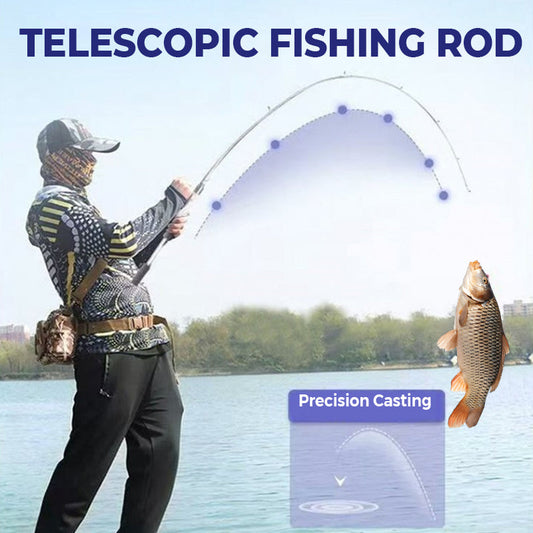 Draagbare telescopische hengel