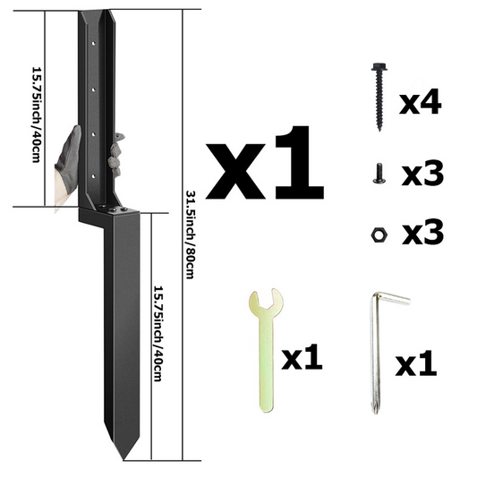 Reparatieset voor zware afrasteringspale